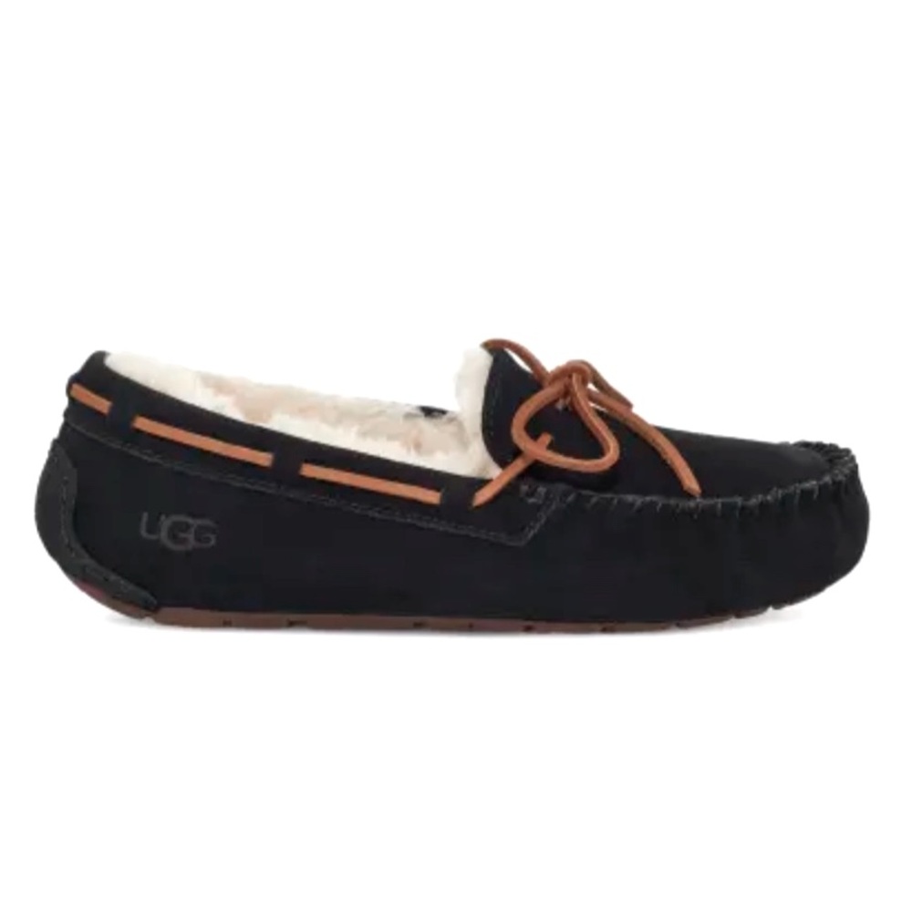 UGG Dakota Shearling Wool Moc Tor flat loafer Bow NWOT